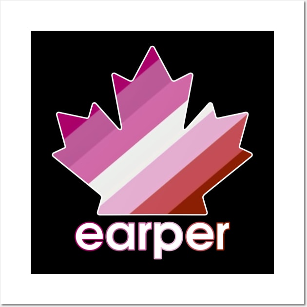 Lesbian Earper Pride Maple Leaf - Wynonna Earp Wall Art by viking_elf